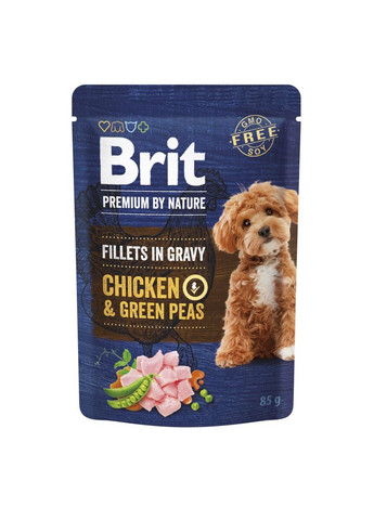 Корм вологий Fillets in Gravy Multipack д/собак малих порід філе в соусі Мультипак 12 шт х 85 г Brit Premium (355255522)