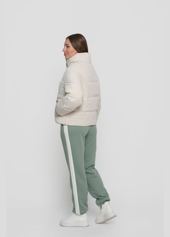 Молочная демисезонная куртка женская короткая raw-volna Vicco