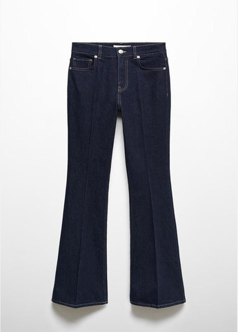 Темно-сині джинси кльош flare на високий ріст середня посадка Mango - (325695499)