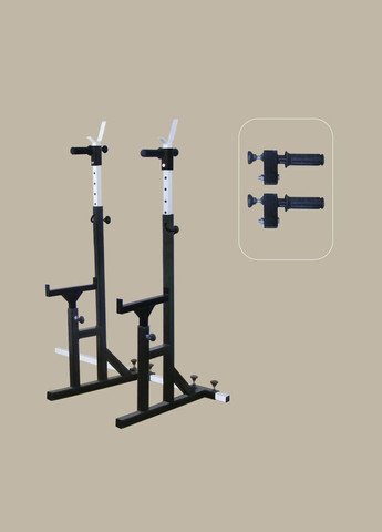 Стійки для присідання, жима лежачи та стоя, під штангу зі страховкою No Brand (326596703)