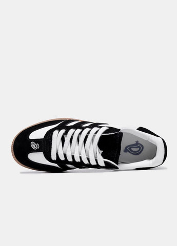 Кроссовки Adidas White Black No Brand Samba x Stussy чёрно-белые демисезоны (325701117)