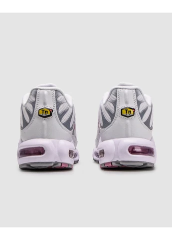 Белые летние кроссовки nike air max tn plus white/grey/pink найк аир макс тн плюс No Brand
