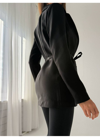 Графитовый женский женский пиджак под пояс. Osoblyva -
