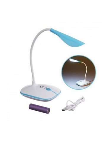 Лампа настольная светодиодная с аккумулятором белая с голубым OJ-880 A-Plus (317203811)