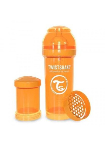 Пляшечка для годування Twistshake антиколиковая 260 мл, оранжевая (268143752)