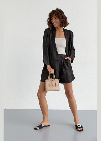 Женский костюм с удлиненным пиджаком и шортами Liton (296658528)