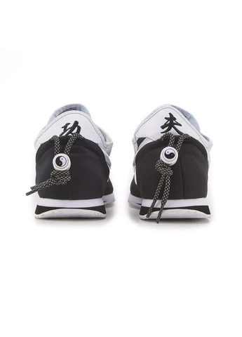 Цветные демисезонные кроссовки cortez x clot clotez bruce lee white black Nike 12676