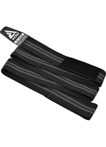 Бинти на коліна KR11 GYM Knee Wrap Чорний Сірий RDX (395618772)