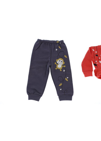 Помаранчевий зимній костюм на флісі для дівчинки трикотажний жираф помаранчевий 74 см (36452) BABYKROHA