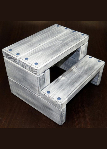 Скамейка-ступенька из дерева Гудзон шебби (ССТ-000321) No Brand (327847122)