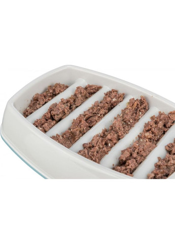 Миска для котів Повільне годування сіра пластикова 250 мл 21х14 см Trixie (355256889)