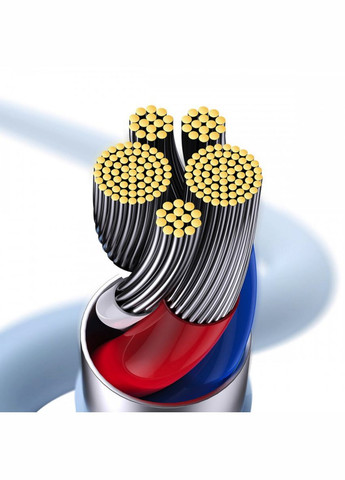 Кабель Cable Type-C to iP 20W 2m Blue Baseus Jelly Liquid Silica Gel Fast Charging Data (340278428)