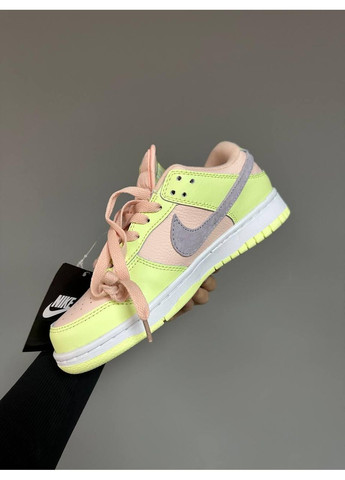 Жовті Осінні кросівки чоловічі nike sb dunk low lime peach найк сб данк No Brand