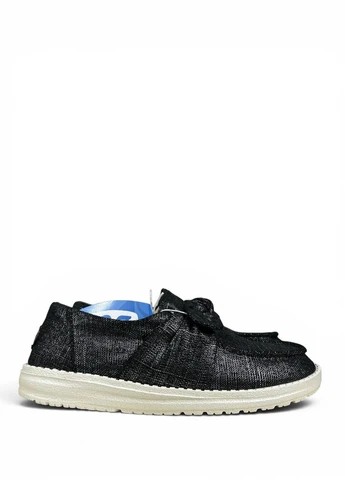 Мокасини Wendy Bow Shimmer (43684-001), Чорний Розмір 40 (US W9) устілка 26.5 см Hey Dude (400942335)