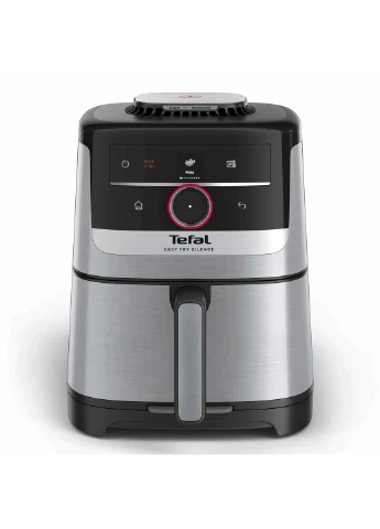 Мультипіч Easy Fry Silence Smart, 1670 Вт, об'єм 5 л, сенсорне управління, 55 програм, пластиковий корпус, сірий колір. Tefal (381184308)