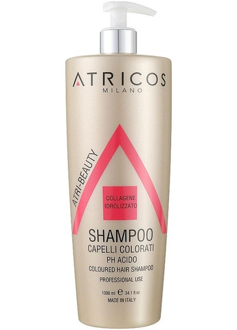 Шампунь для окрашенных волос Hydrolysed Collagen Acidic pH Colored Hair Shampoo 30ml (1159325-185712) Atricos (368628598)
