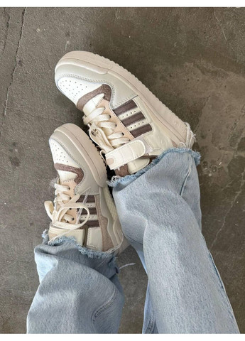 КРОСІВКИ ЖІНОЧІ ADIDAS FORUM LOW TEDDY BEIGE АДІДАС ФОРУМ No Brand бежеві демісезони (367173667)