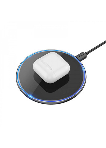 Бездротова зарядка CW6 Premium Pro 15Вт для телефону та навушників Magsafe Чорний Hoco (318508227)