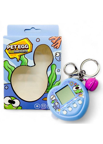 Электронная игра-брелок "Тамагочи: Pet Egg Game" (голубая) MIC (293968690)
