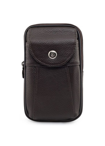 Шкіряна вертикальна сумка-барсетка Qvant 003к - Коричнева Tiding Барсетка (366889769)