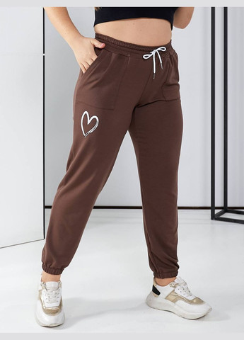 Женские брюки цвет шоколад р.50/52 450093 New Trend (282427076)