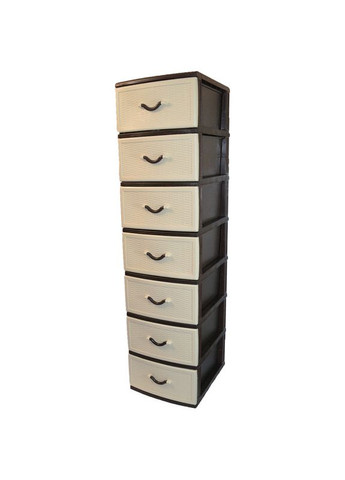 Комод пластиковый Style (Стиль) 7 ящиков 48х38х155 No Brand (346489516)