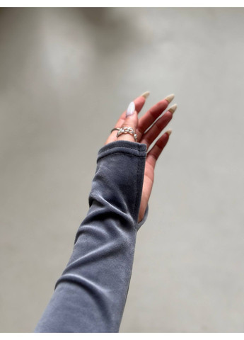 Сіра коктейльна, вечірня жіноча сукня сукня-водолазка No Brand