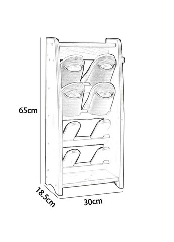 Тапочница из дерева Круасан мокко (ТПЧ-001410) No Brand (327846126)