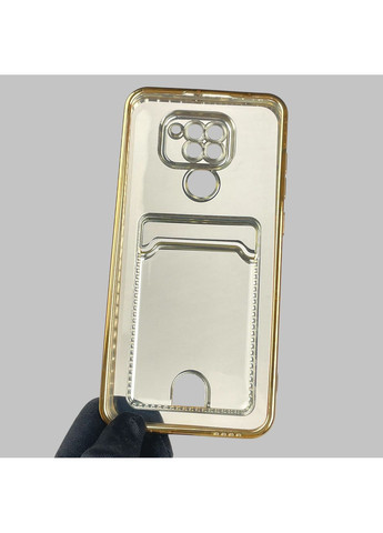 Чехол для Redmi Note 9 с золотой окантовкой с карманом для карт на сяоми редми нот 9 золотой Xiaomi (366019472)