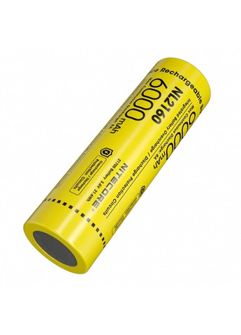 Акумулятор 21700 Nitecore NL2160 6000mAh Li-Ion (Жовтий) No Brand (332637556)