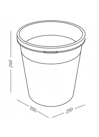 Корзина для мусора BIN-09 9L GRAY MVM (317460246)