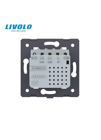 Механизм сенсорный проходной/перекрестный выключатель Sense 2 сенсора зеленый (782000418) Livolo (372162207)