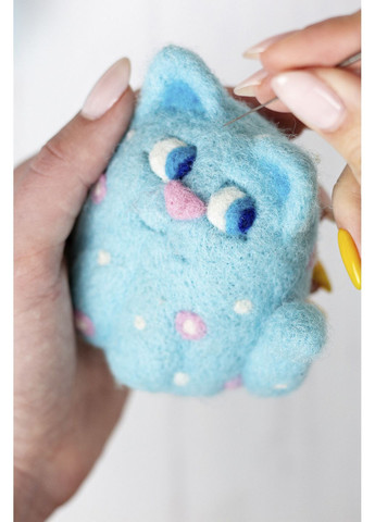 Набір для творчості "Валяння "Блакитний котик" колір різнокольоровий CB-00287094 УМНЯШКА (371282981)