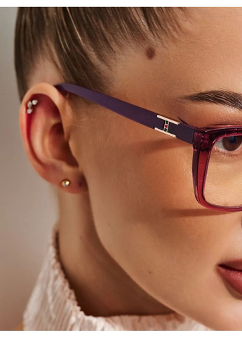 Жіночі класичні окуляри для корекції зору +1.25 біла лінза Fabia Monti (369623929)