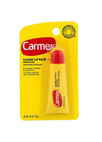 Классический бальзам для губ лечебный для сухих потрескавшихся губ 10 г Carmex (263603547)