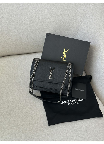 Сумка жіноча Niki in Grained Lambskin Black/Silver No Brand (367610030)