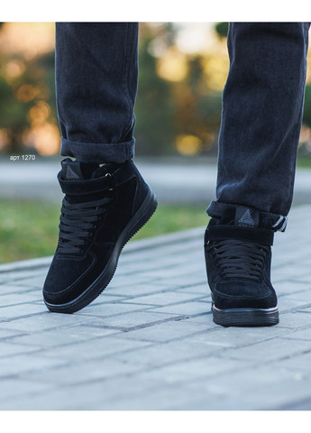 Черные зимние зимние кроссовки winter full black Stilli Force