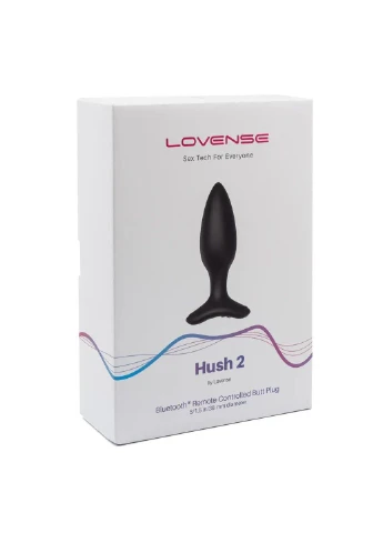 Анальная смарт-вибропробка Hush 2, размер S Lovense (341528154)