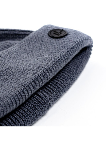 Шапка по голові міні-біні чоловіча бавовна сіра ТЕО 566-125 LuckyLOOK 566-125М (322789898)