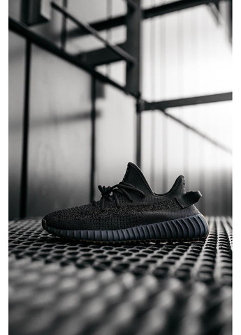 КРОССОВКИ ЖЕНСКИЕ ADIDAS YEEZY BOOST 350 BLACK CINDER АДИДАС ИЗИ БУСТ No Brand чёрные демисезоны (367172641)