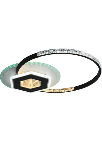 Люстра світлодіодна акрілова C7071/500 WH+BK (RGB) 80W+8W Sirius (269792867)