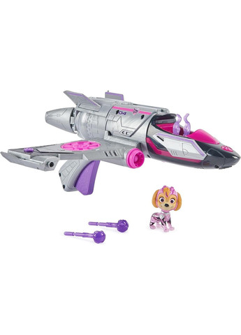 Щенки Патруля Мегакино Большой самолет-трансформер и фигурка Скай Paw Patrol Mighty Movie Rescue Jet with Skye Spin Master (365251630)