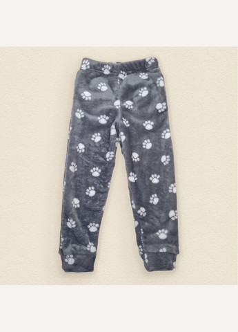 Сіра всесезон піжама жіноча велсофт lapki dexter's