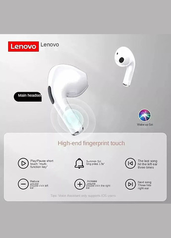 УЦЕНКА! Беспроводные наушники LivePods LP40 TWS Bluetooth 5.0 Белые Lenovo (300523948)