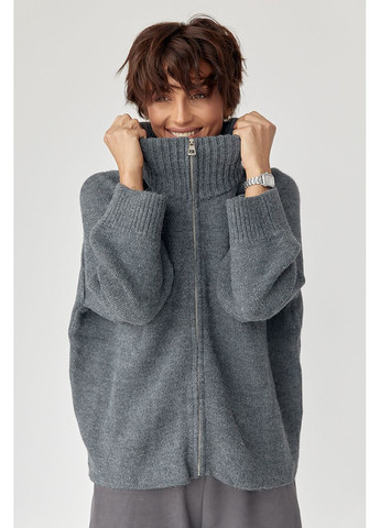 Серый демисезонный кардиган Lurex