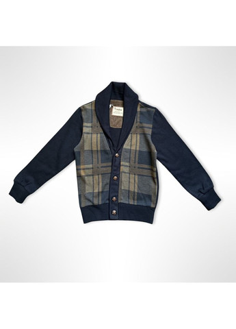 Кофта дитяча на ґудзиках для хлопчика INCITY SPORT Чорно-коричнева (0294) No Brand (355258810)