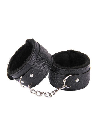 Наручники BDSM связывание БДСМ садо мазо атрибутика черного цвета с мягкой отделкой China (317747427)