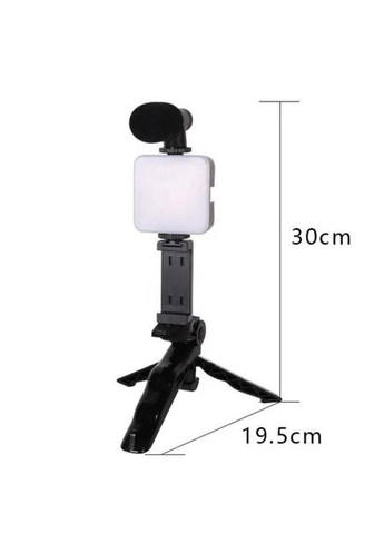 Трипод для телефону AY-49 з LED підсвічуванням та мікрофоном, з тримачем та пультом Selfie (317404410)