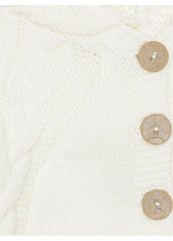 Молочний зимній костюм з штанами для дівчинки колір молочний cb-00219801 Caramini