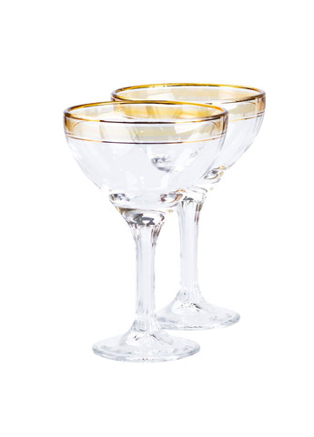 Келихи для коктейлів 2 штуки по 290 мл жовтий TS Kitchen HP544 (317511732)